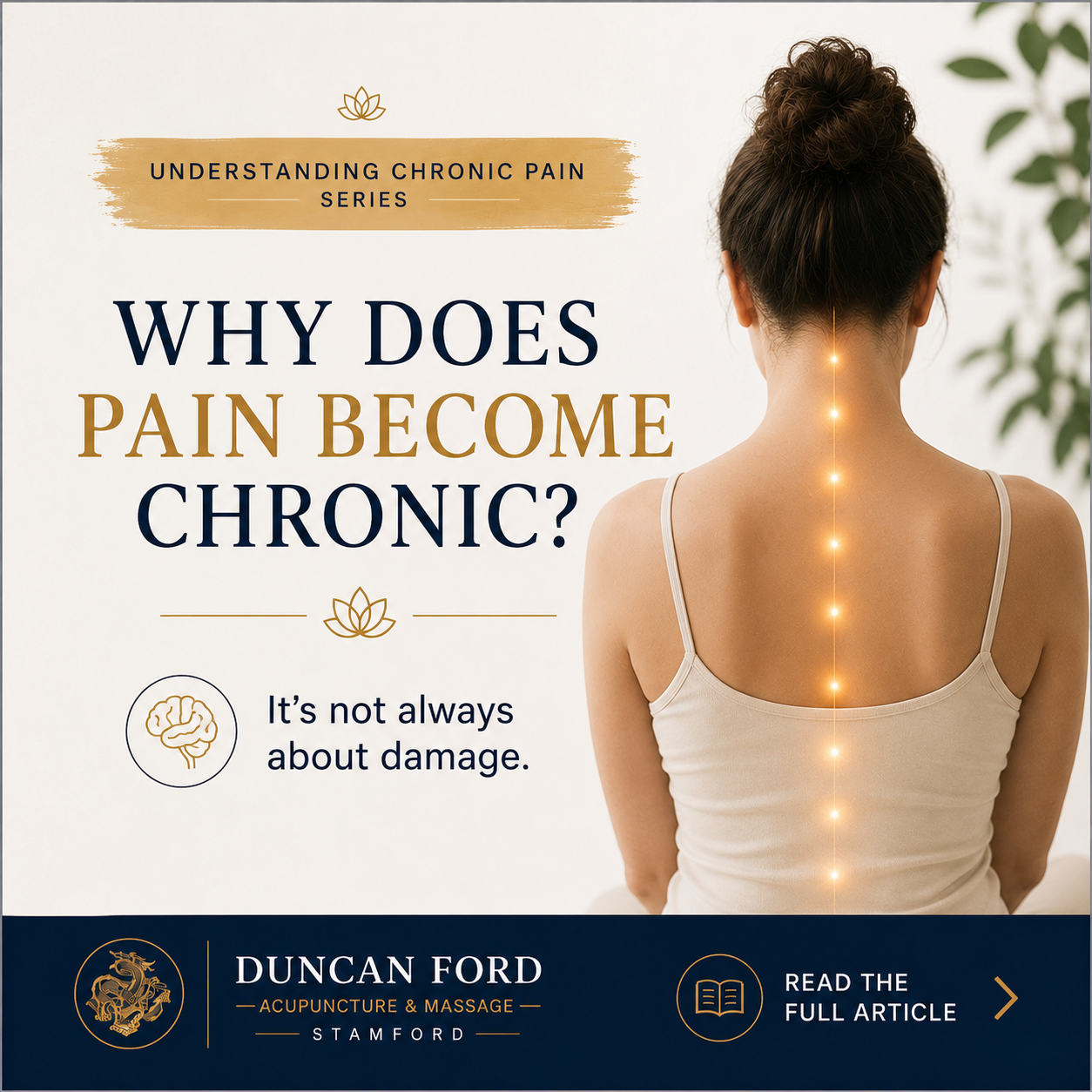 Why Does Pain Become Chronic? Understanding Persistent Pain